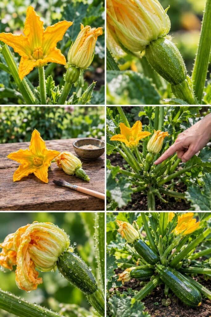 Fleurs de courgette mâles ou femelles : les reconnaître en 2 secondes