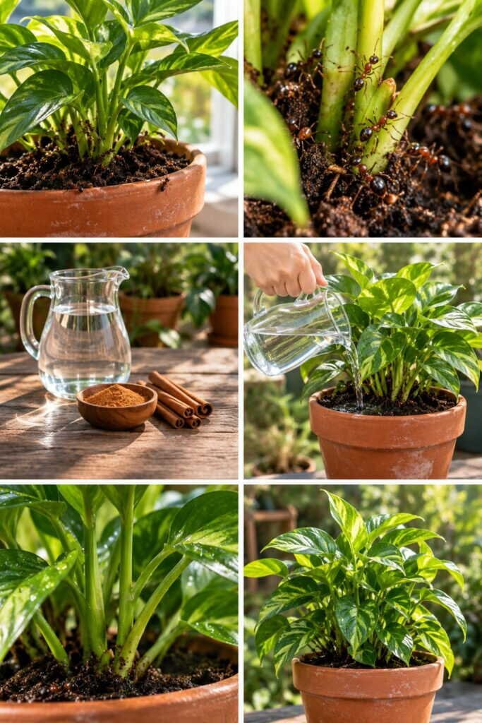 Fourmis dans les pots : la solution à 0 euro