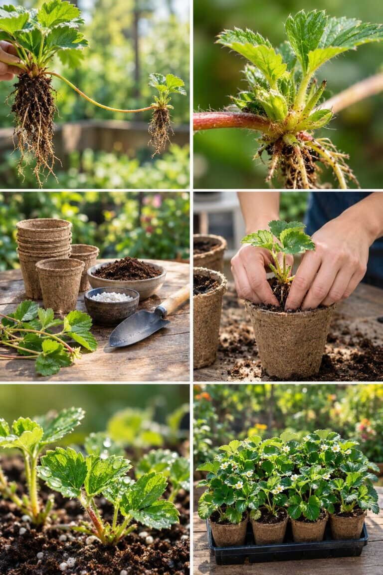 Fraisiers : les stolons donnent 10 nouveaux plants gratuits