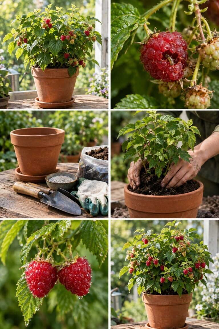 Framboisiers en pot : la variété remontante qui donne 2 fois par an