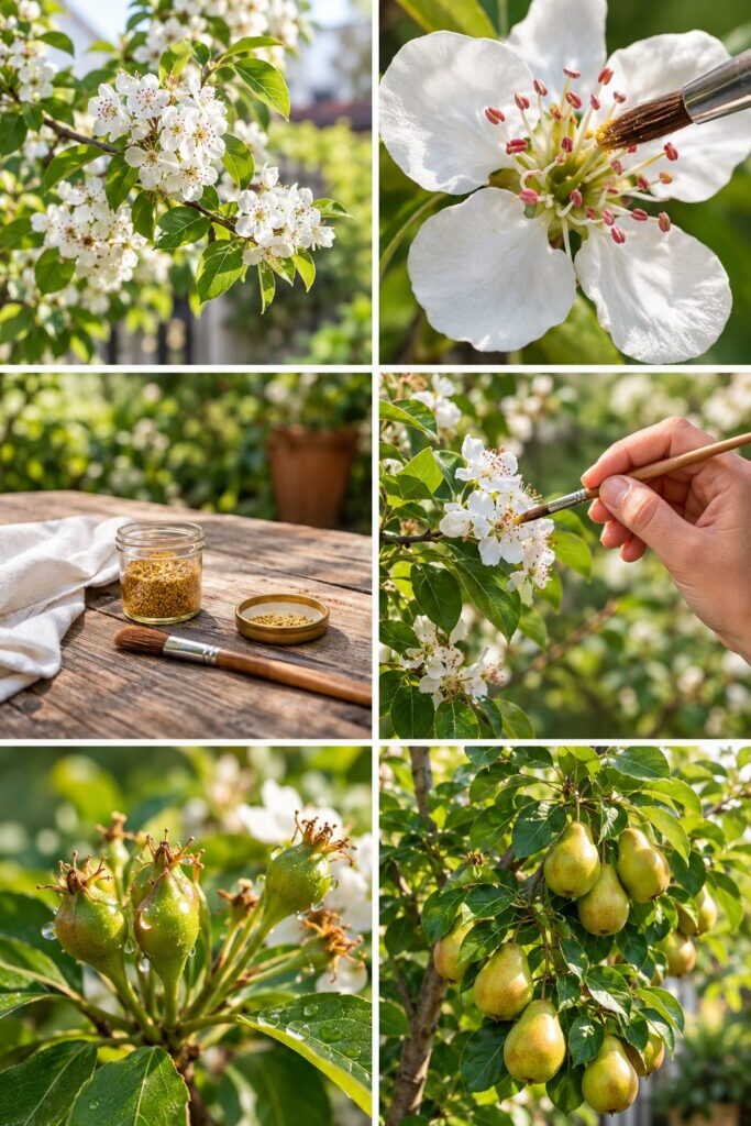 Fruitiers en pot qui fleurissent mais ne donnent pas : la pollinisation au pinceau