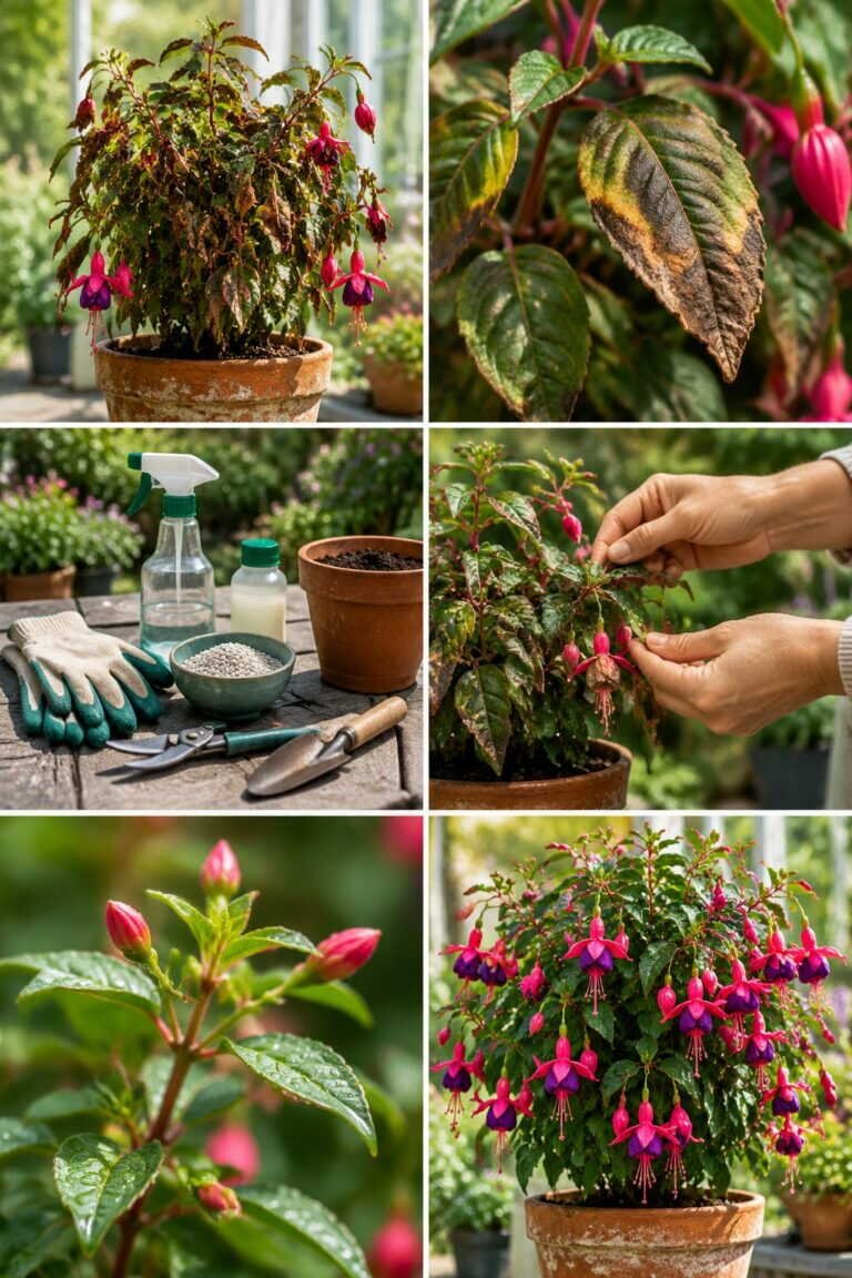Fuchsia grillé en une journée : le soleil de l&rsquo;après-midi le tue, voici où le mettre