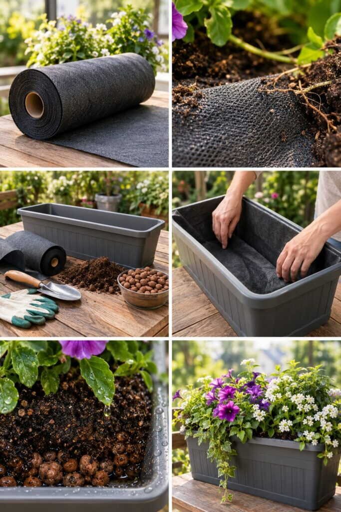 Géotextile au fond de la jardinière : utile ou inutile ? La réponse d'un pépiniériste