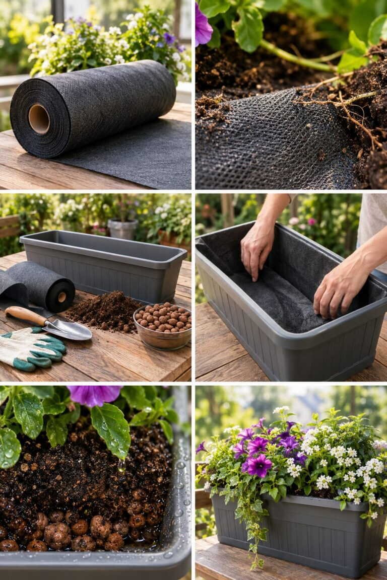 Géotextile au fond de la jardinière : utile ou inutile ? La réponse d&rsquo;un pépiniériste
