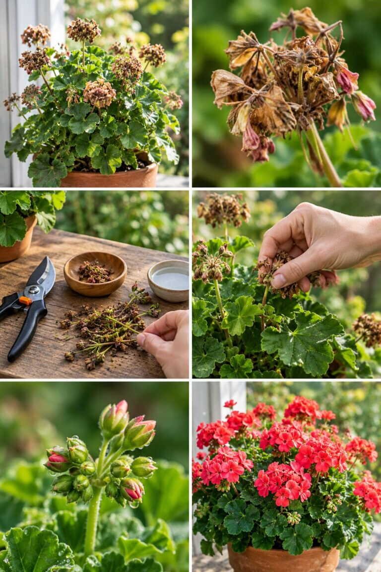 Géranium : retirez les fleurs fanées et il refleurit sans arrêt