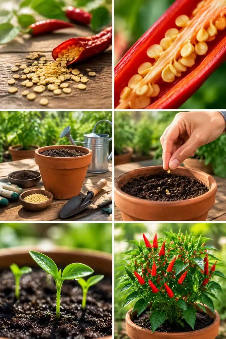 Graines de piment du supermarché : la plante en 3 semaines