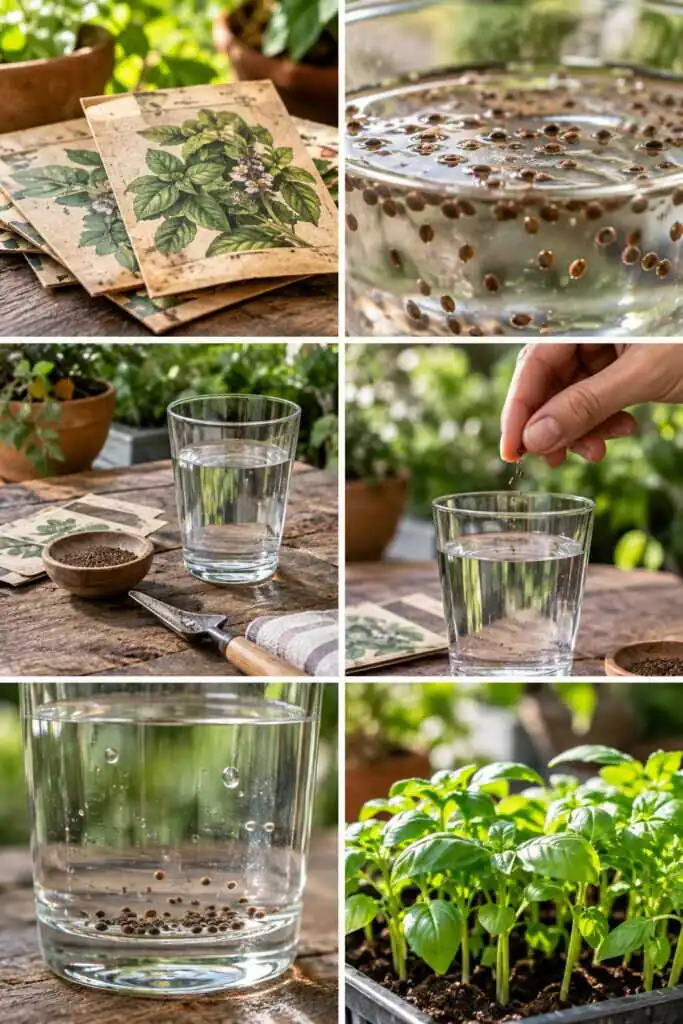 Graines périmées : le test du verre d'eau