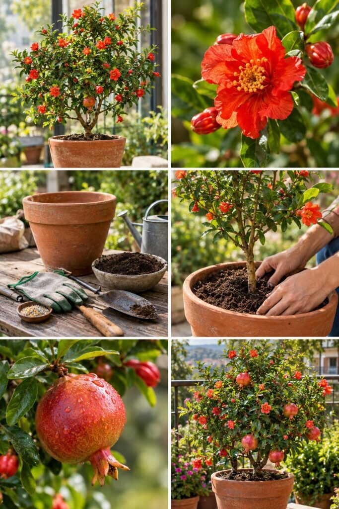 Grenadier en pot : des fleurs rouges tout l'été, et il résiste au gel