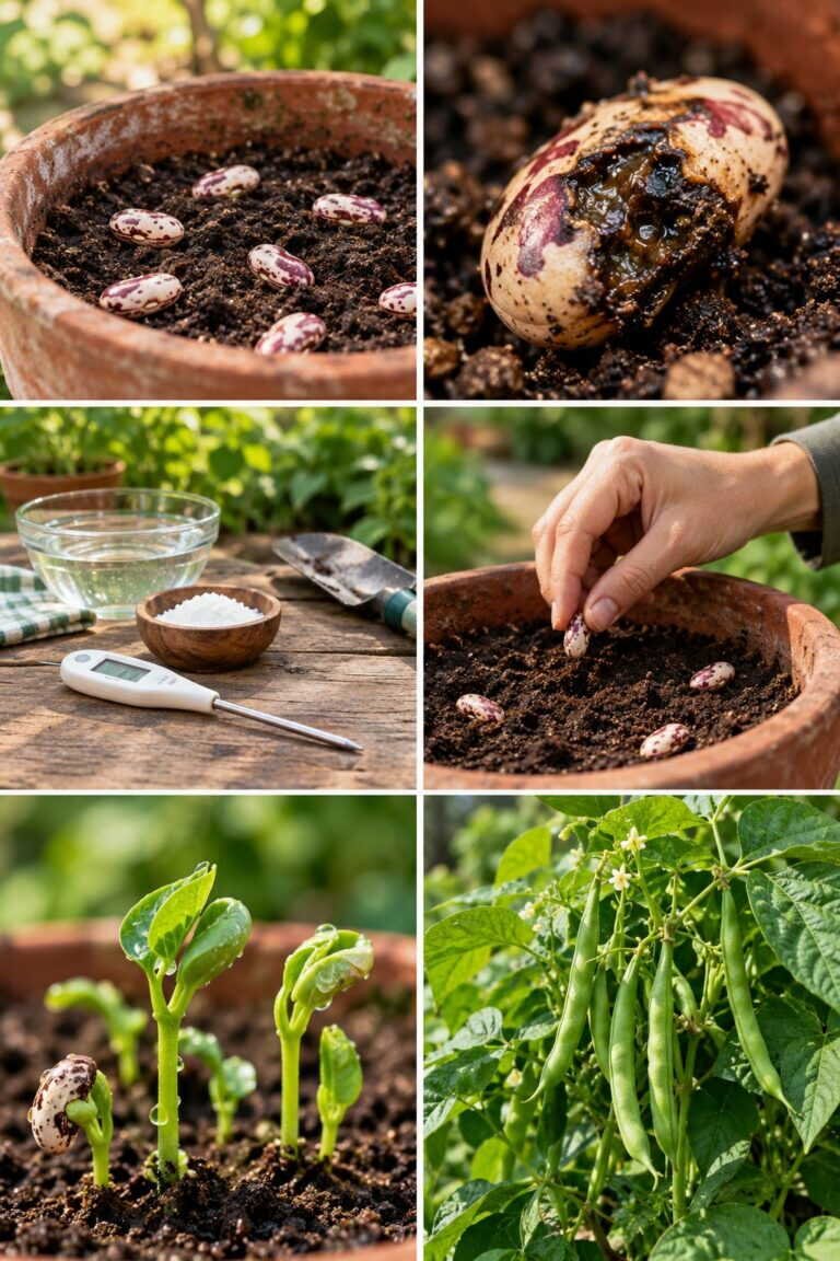Haricots qui ne lèvent pas : la terre était trop froide, la date à respecter