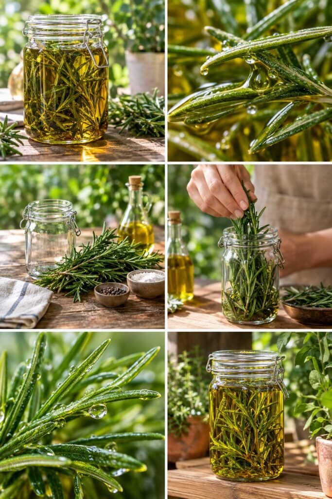 Herbes aromatiques dans l'huile : la conserve maison