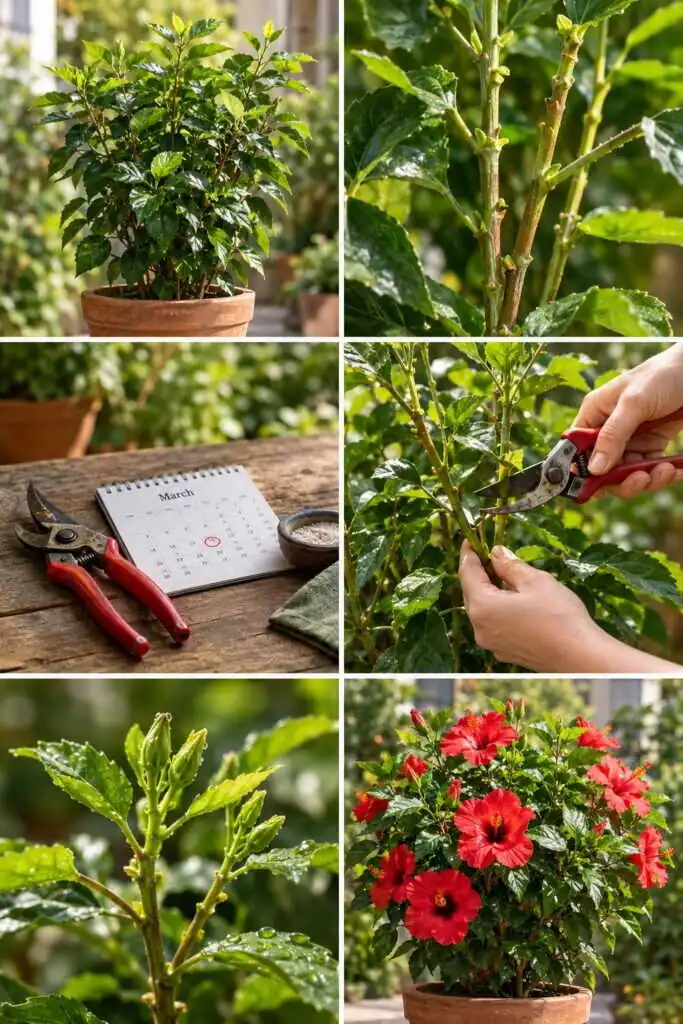 Hibiscus sans fleurs depuis 2 ans : la taille de mars qui le fait refleurir