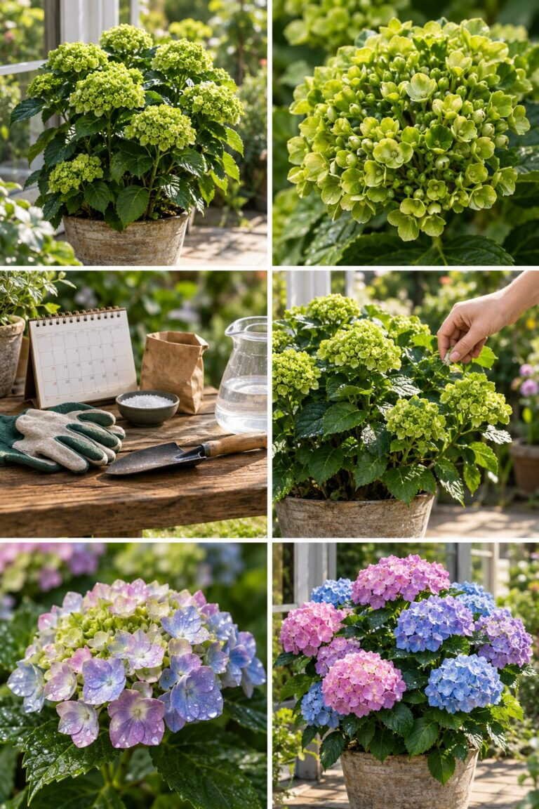 Hortensia aux fleurs vertes : ce n&rsquo;est pas une maladie