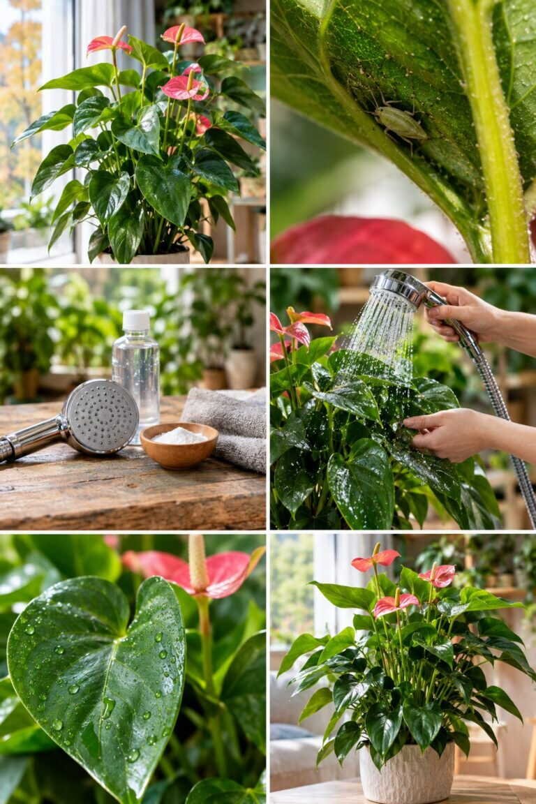 Insectes sur les plantes rentrées en octobre : la douche avant d&rsquo;entrer