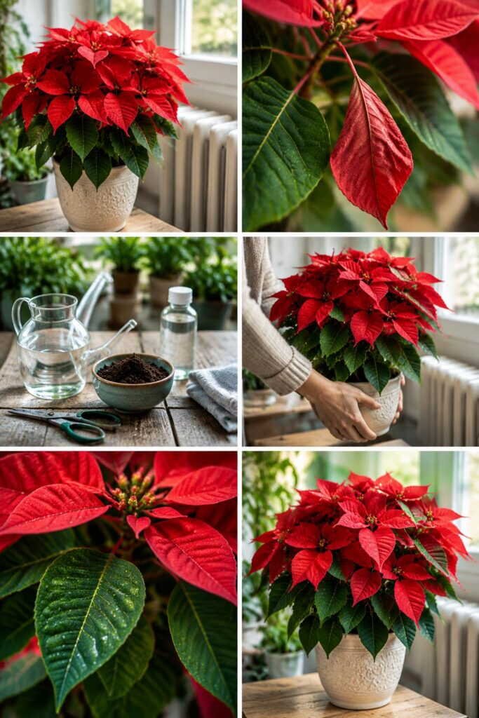L'erreur avec le poinsettia que tout le monde fait dès le lendemain de Noël