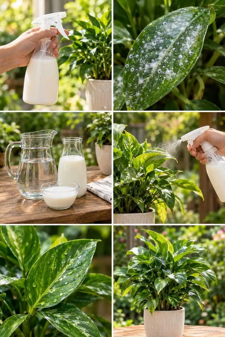 Lait dilué sur les feuilles : le remède contre l&rsquo;oïdium qui surprend