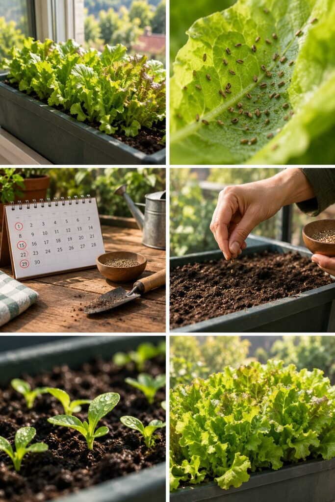 Laitue en jardinière : semer tous les 15 jours pour ne jamais manquer