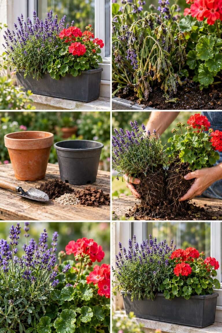 Lavande et géranium dans la même jardinière : l&rsquo;association qui tue l&rsquo;un des deux