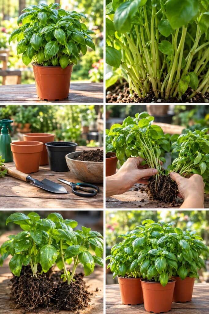 Le basilic de supermarché, c'est 20 plants dans un pot : séparez-les