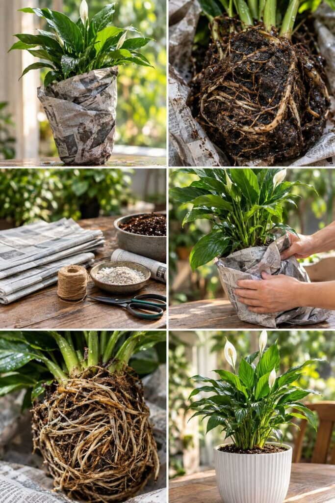 Le journal humide qui sauve une plante noyée en 24 heures