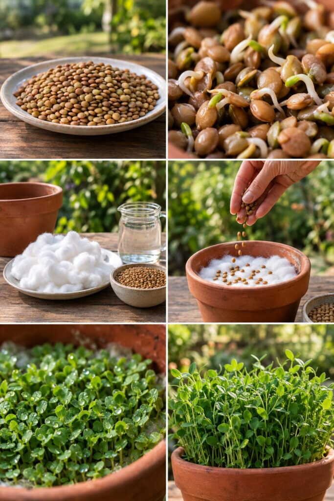 Lentilles du placard : le tapis vert en 5 jours
