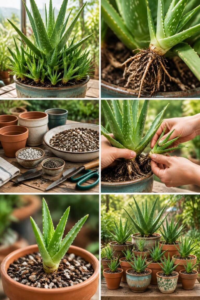 Les bébés aloe vera : les séparer pour en avoir 10 en un an