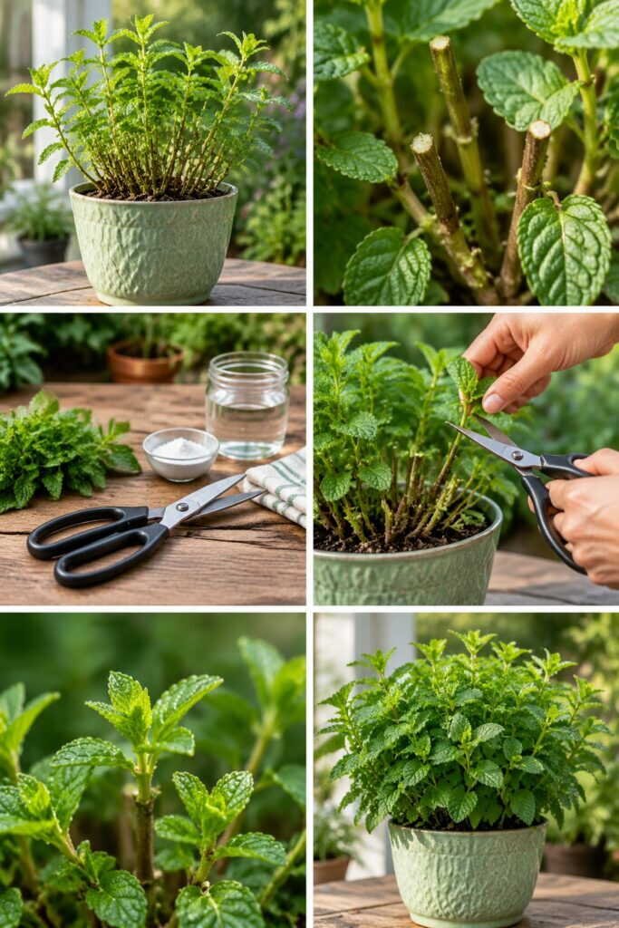 Menthe en pot : coupez-la à ras en août, elle revient deux fois plus fournie