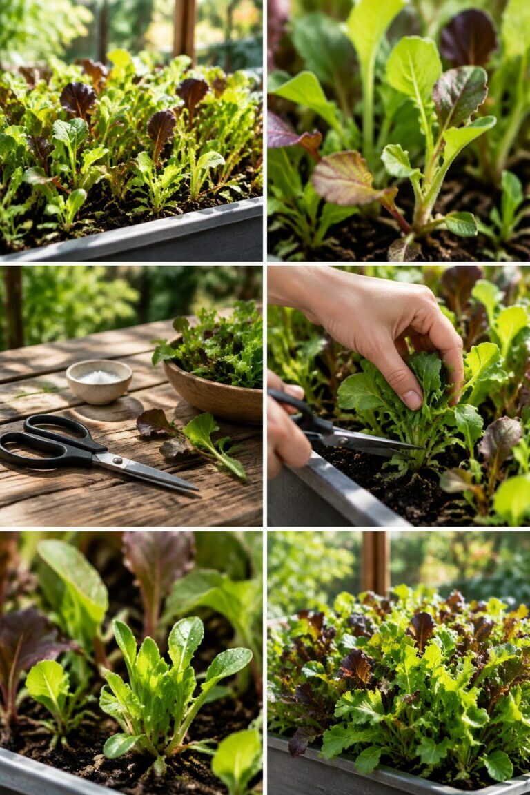 Mesclun en pot : première récolte 3 semaines après le semis, puis toutes les 2 semaines