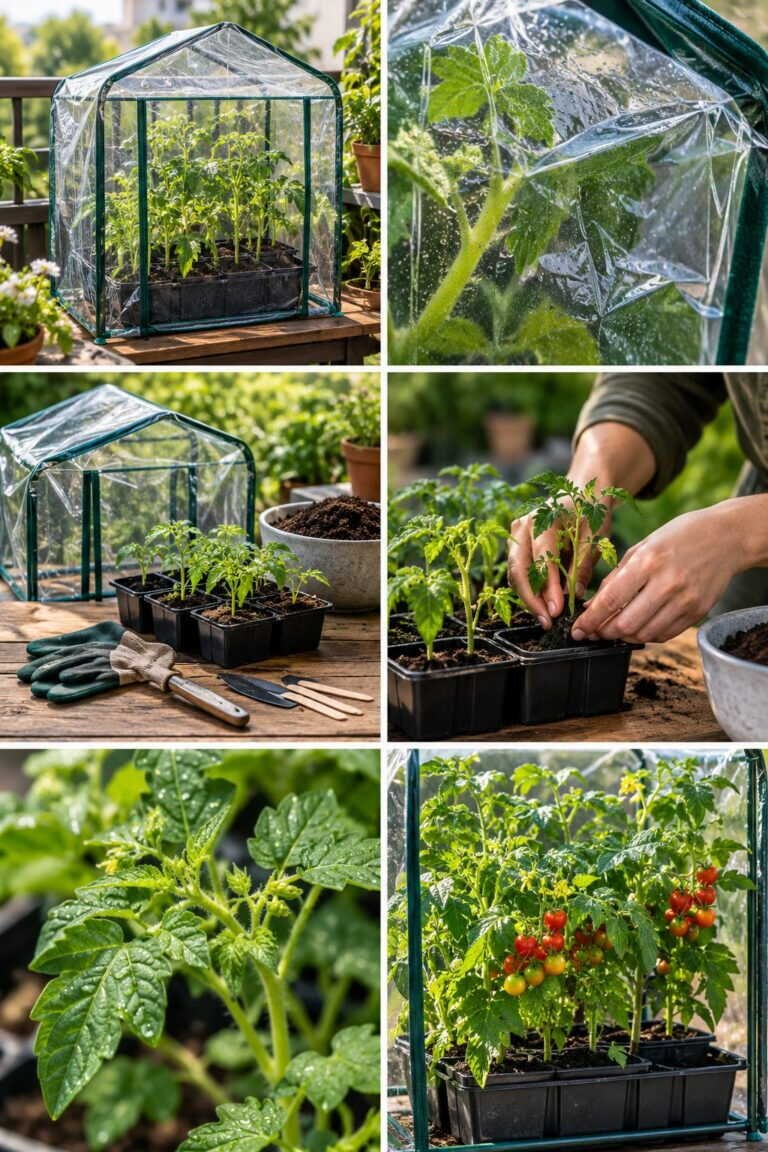 Mini-serre de balcon : un mois de gagné au printemps pour 15 euros