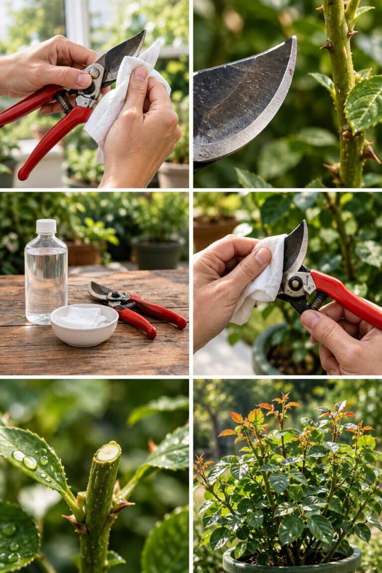 Nettoyer le sécateur à l&rsquo;alcool : la maladie qui passe d&rsquo;une plante à l&rsquo;autre