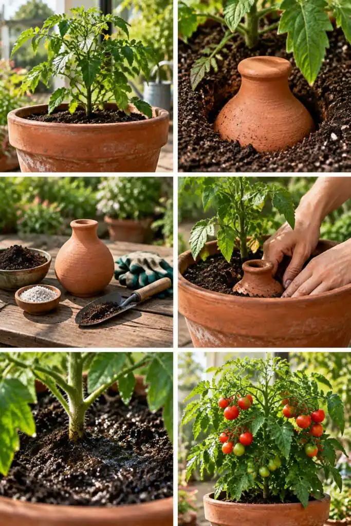 Ollas : le pot en terre cuite enterré qui arrose tout seul