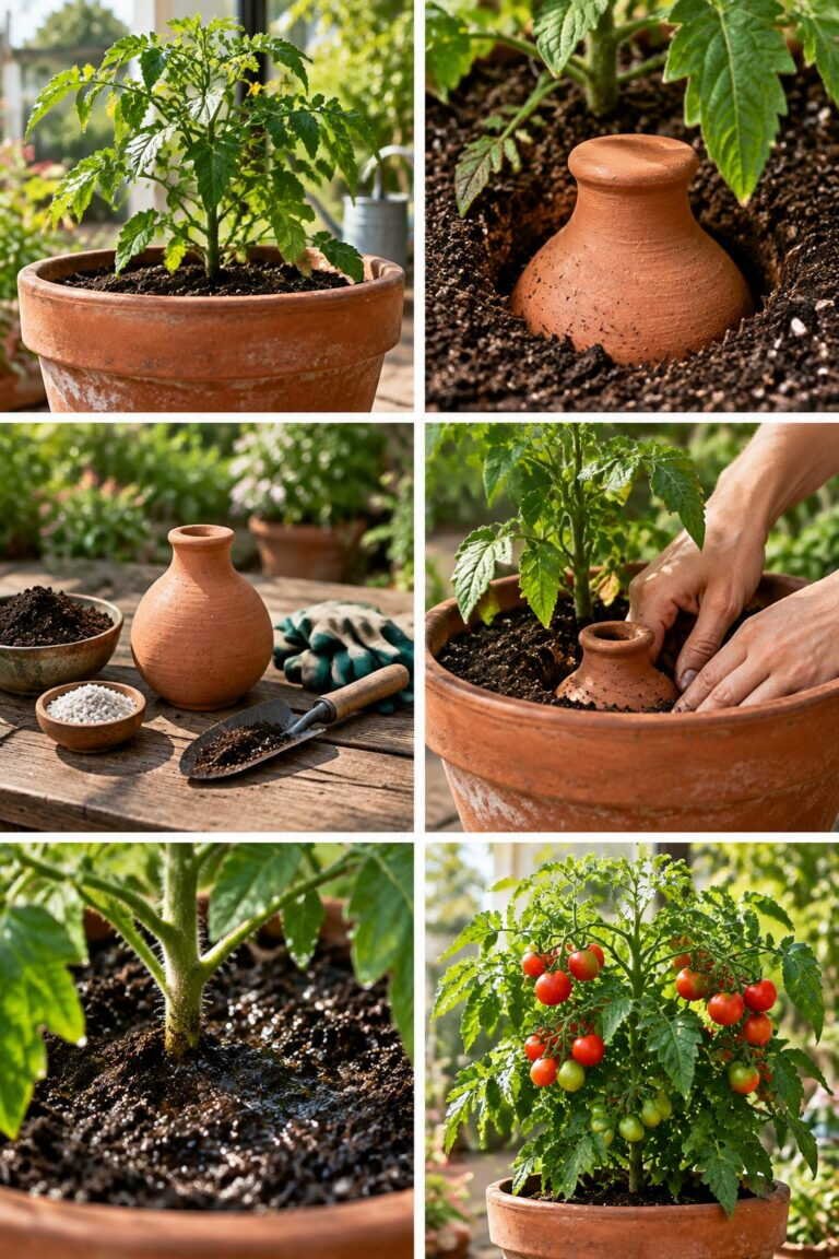 Ollas : le pot en terre cuite enterré qui arrose tout seul