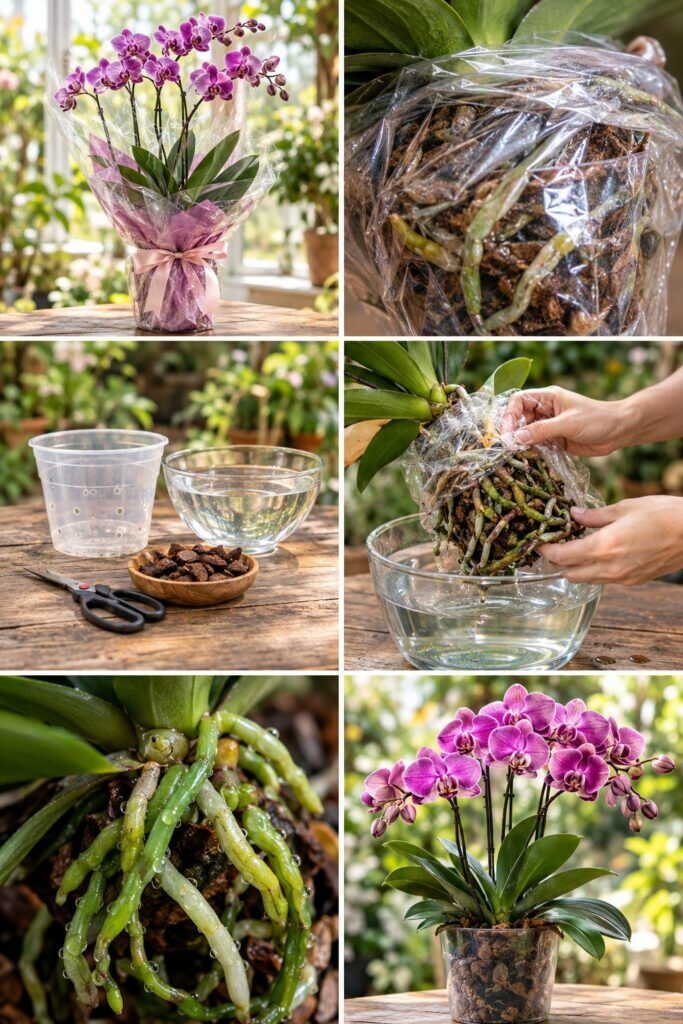 Orchidée offerte : les 3 gestes du premier jour