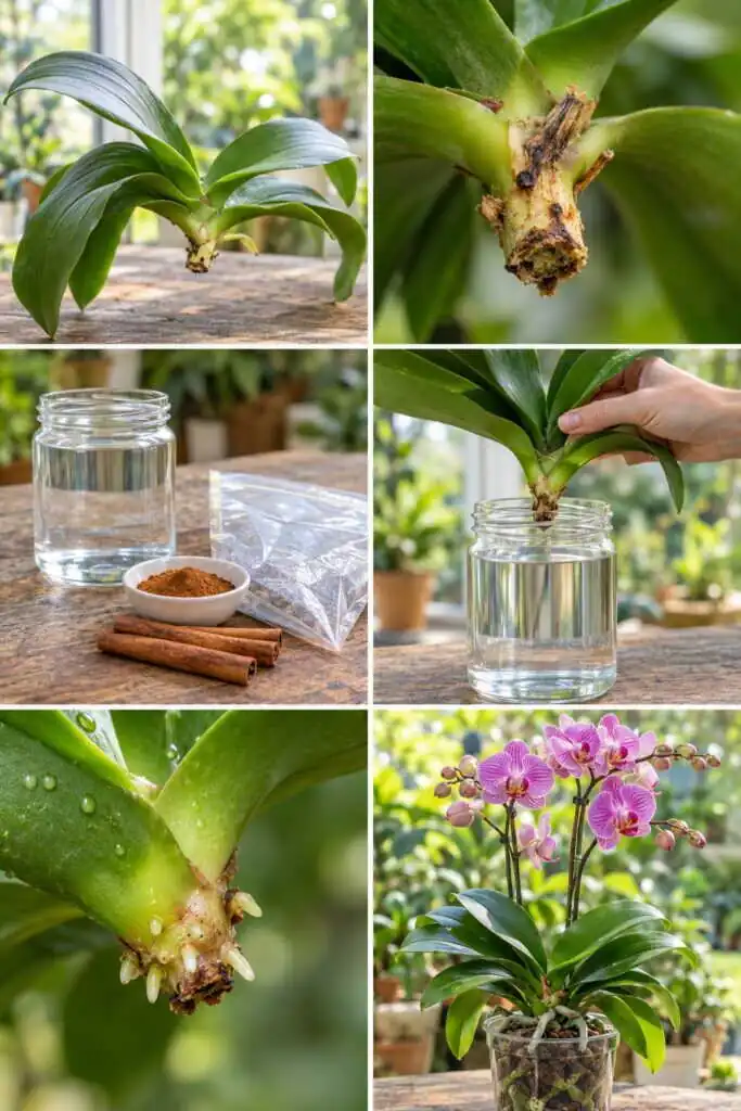 Orchidée sans racines : elle repart quand même avec cette méthode dans l'eau