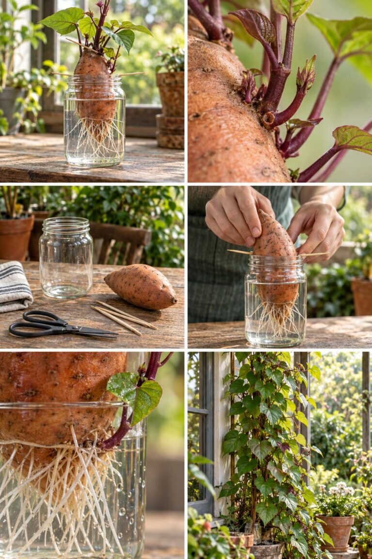 Patate douce dans l&rsquo;eau : la grimpante la plus rapide
