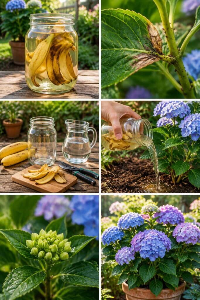 Peau de banane dans l'eau pendant 24 h : l'engrais gratuit pour vos plantes fleuries