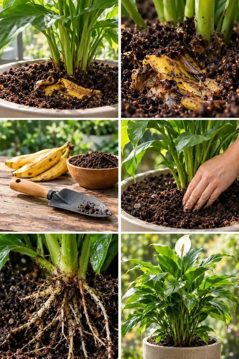 Peau de banane enterrée au pied des plantes : ce qui se passe en un mois