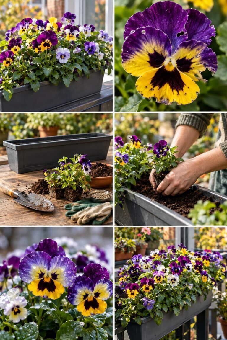 Pensées : les planter en octobre pour un balcon fleuri tout l&rsquo;hiver