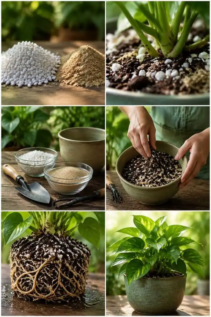 Perlite ou sable dans le terreau : celui qui empêche vos plantes de pourrir