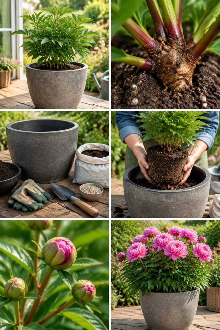 Pivoine en pot : elle fleurit, mais dans un pot de 40 litres minimum