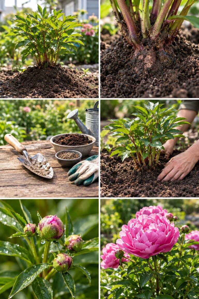 Pivoine qui ne fleurit pas : elle est plantée trop profond