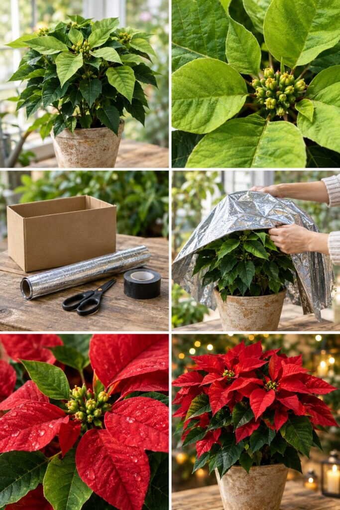 Poinsettia : le faire rougir à nouveau pour Noël prochain