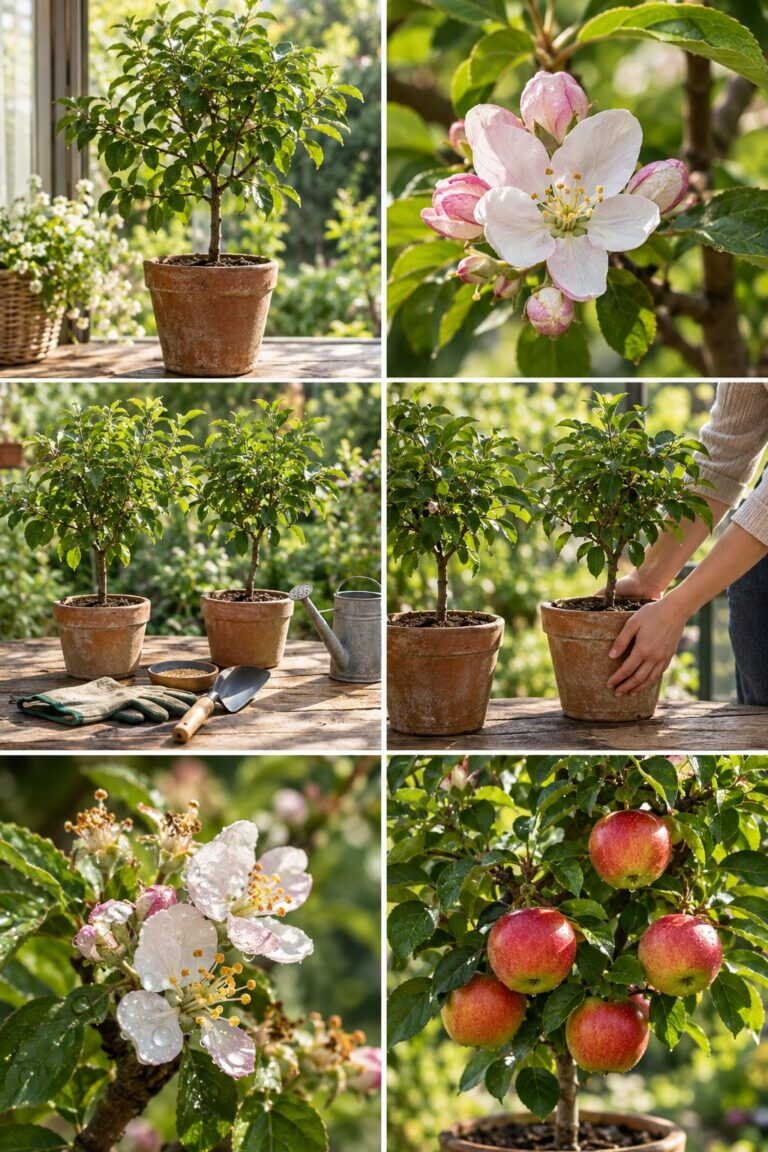 Pommier en pot qui ne fleurit pas : il lui faut un autre pommier à côté