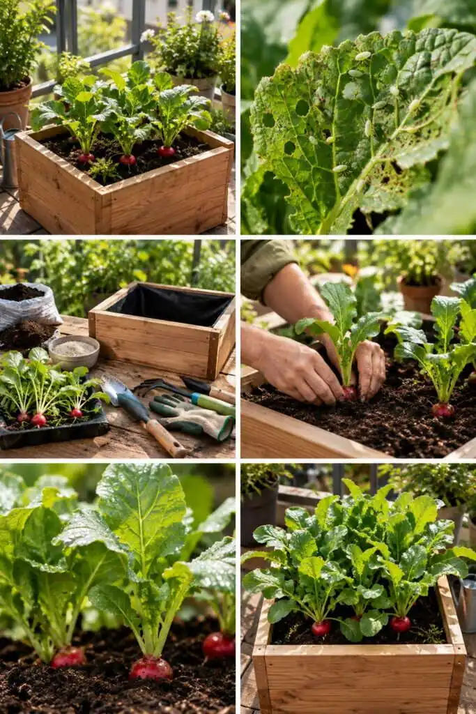 Potager en carré sur balcon : 1 m² pour 4 légumes