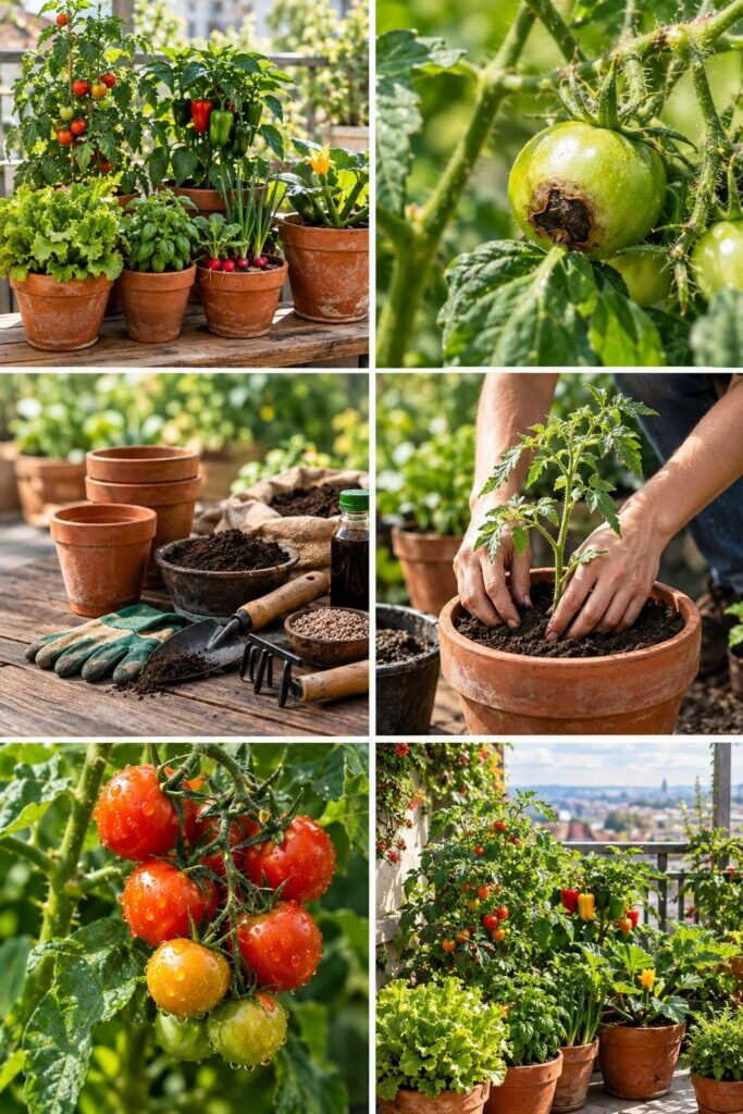 Potager sur balcon : les 8 légumes qui donnent vraiment en pot