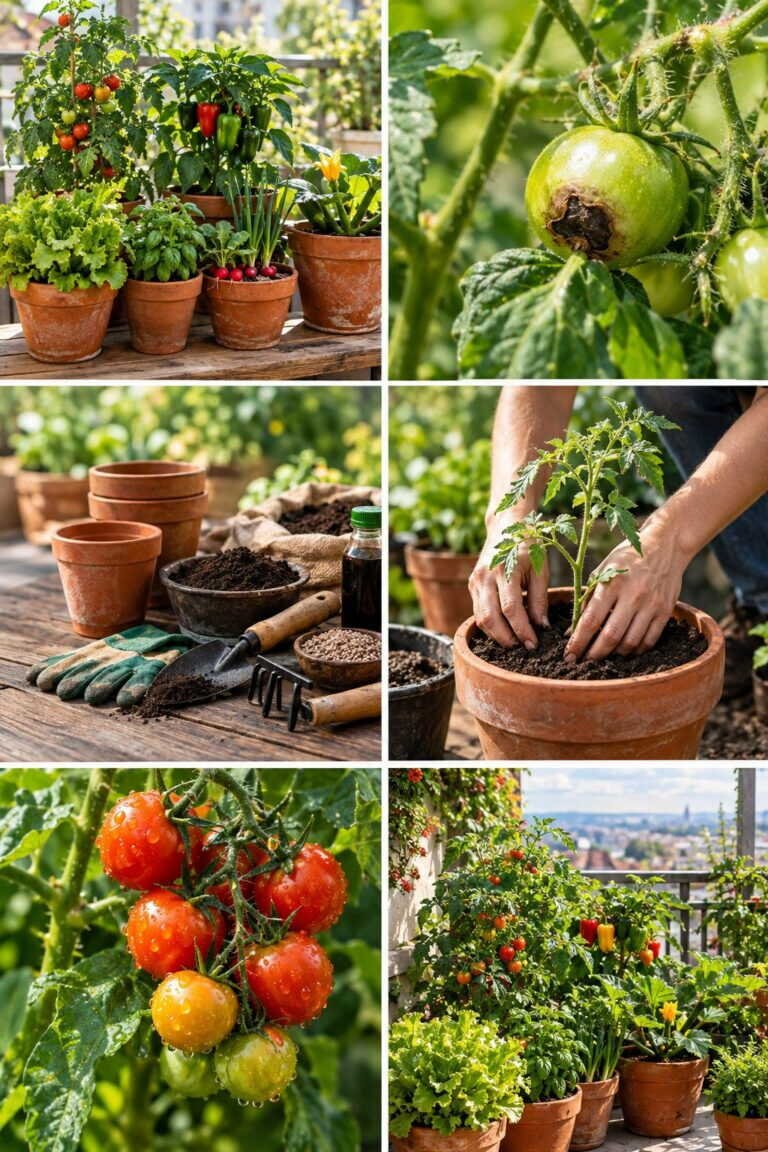 Potager sur balcon : les 8 légumes qui donnent vraiment en pot
