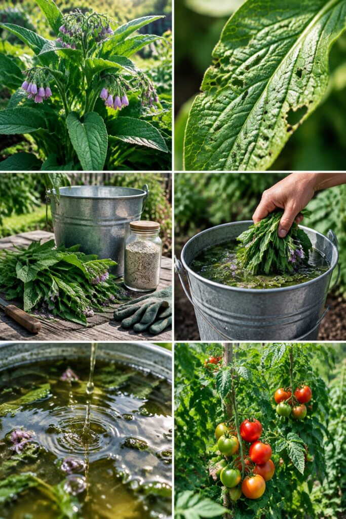 Purin de consoude : l'engrais des tomates, gratuit