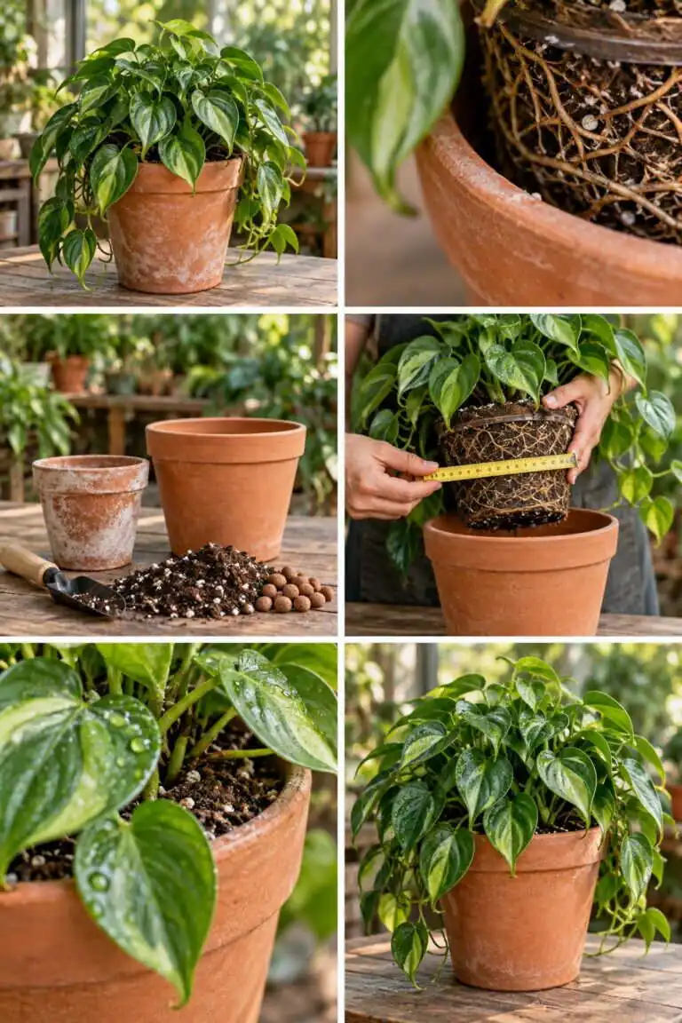 Quelle taille de pot au rempotage : 2 doigts de plus, pas plus