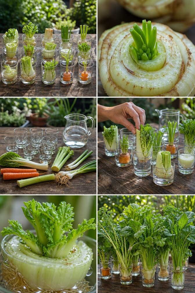 Regrow : les 12 légumes qui repoussent dans un verre d&rsquo;eau