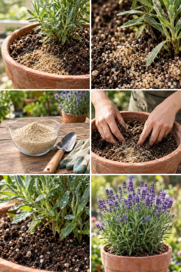 Sable dans le terreau : la seule chose que demandent lavande, thym et romarin