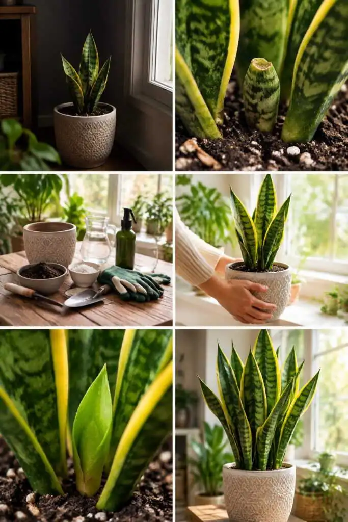 Sansevieria qui ne pousse pas : changez-la de place et elle double en un été